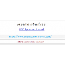 Online Publication in Asian Studies journal - UGC Approved 